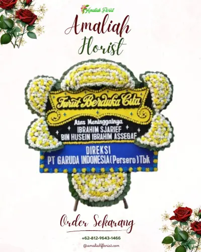 Papan Bunga Duka di Hambalang