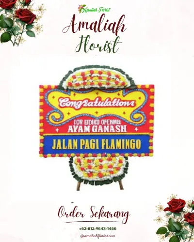 Bunga Papan Congratulation di Hambalang